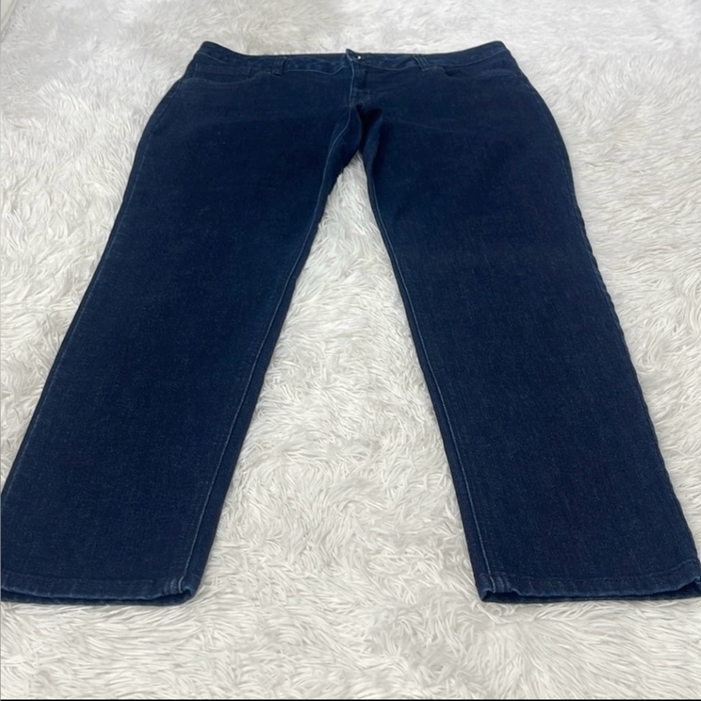 A.N.A. A NEW APPROACH WOMENS SIZE 14 DARK BLUE SKINNY JEANS